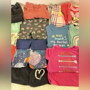 Girls 2T Clothing Lot of 18 Cat&Jack, Disney, Tees, Shorts, Dress Play wear Lot